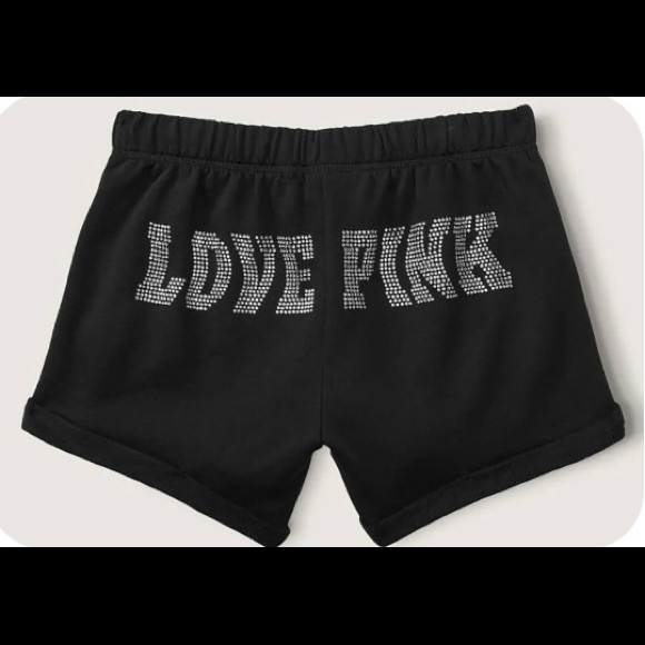 Victoria's Secret PINK Size XL M L Bling Short
Sleeved Tee SHINE SHORTS Outfit - Picture 9 of 12